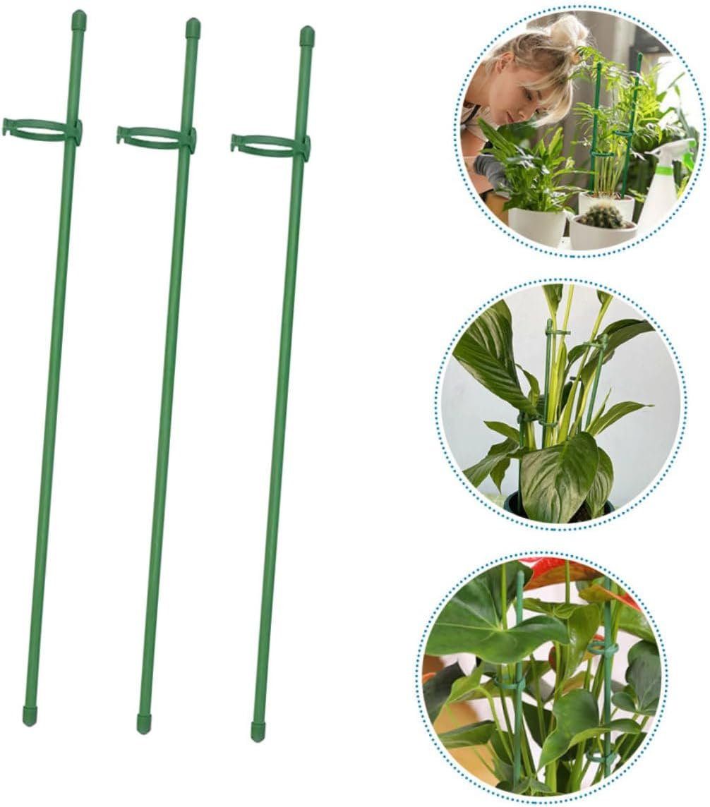 Yardenfun 12Sets Plant Support Stakes for Flower Garden Single Stem Plant Supports Garden Stakes for Growing Sticks image number 1