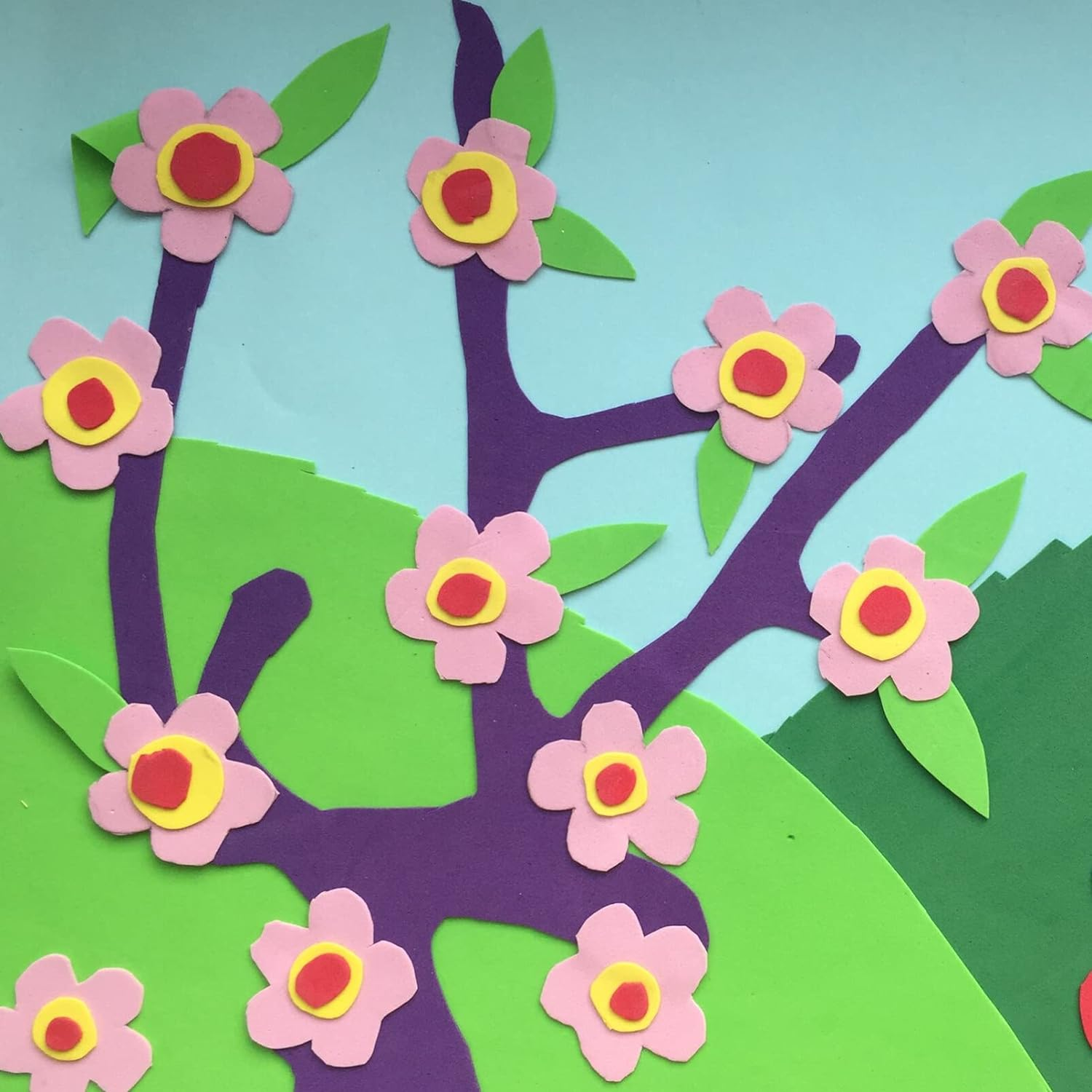 TEHAUX Thick Sponge Sheets A4 8.5 X 12 Inch Flexible Craft Paper Sheets for DIY Handicraft School Projects Home Decoration image number 2