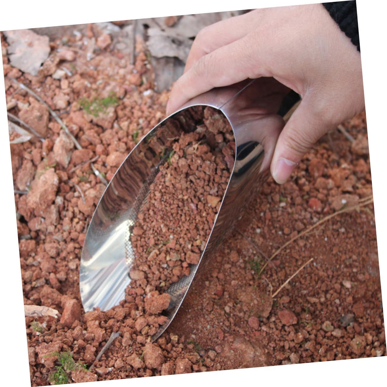 2Pcs Portable Soil Shovel Cup Garden Tool Potting Scoops Lightweight Gardening Cup for Bonsai Planting Spoon image number 4