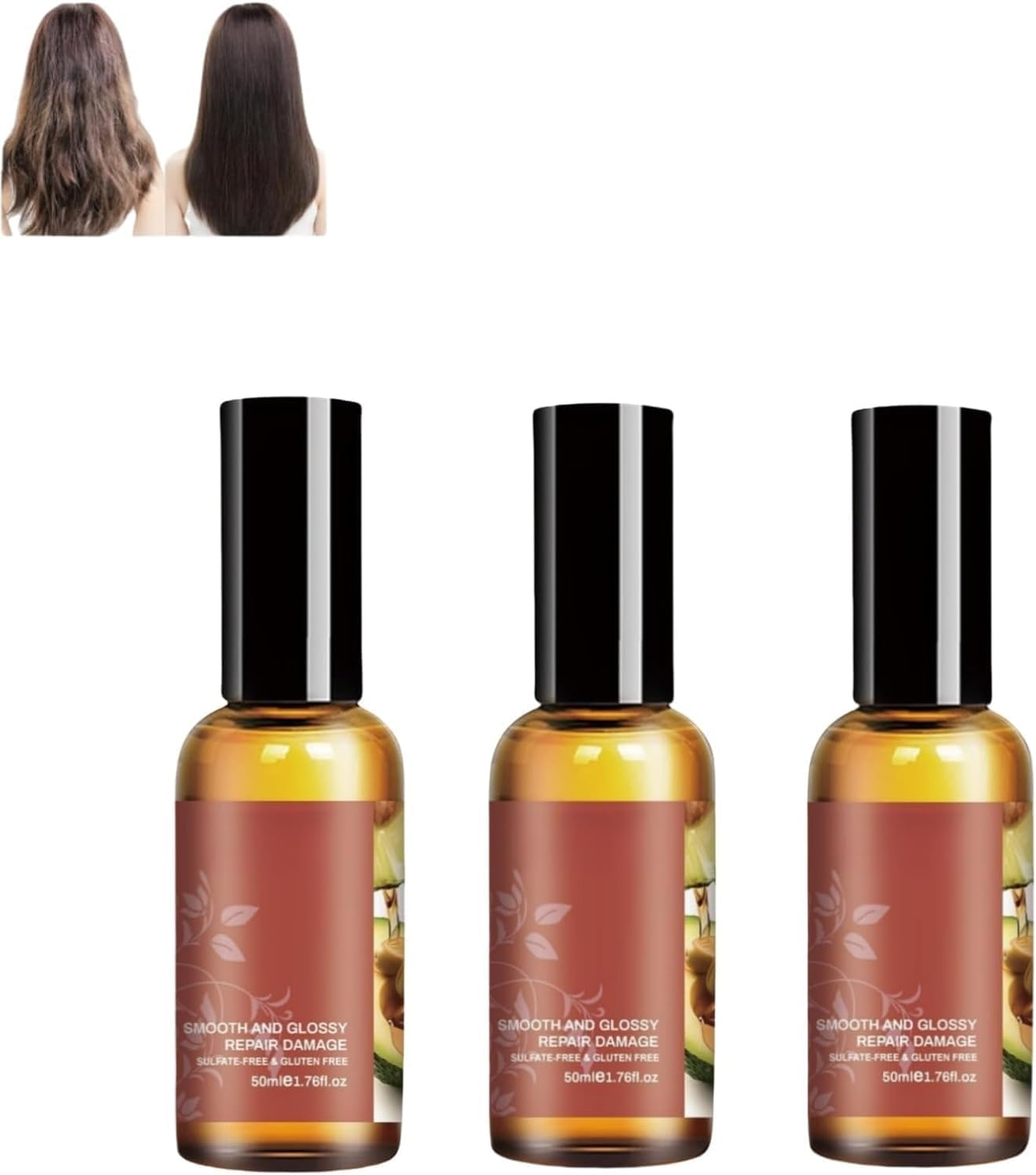 Avocado Peppermint Hair Growth Oil,Hair Food Oil for All Hair Types and Beard,Suitable All Types Hair image number 6
