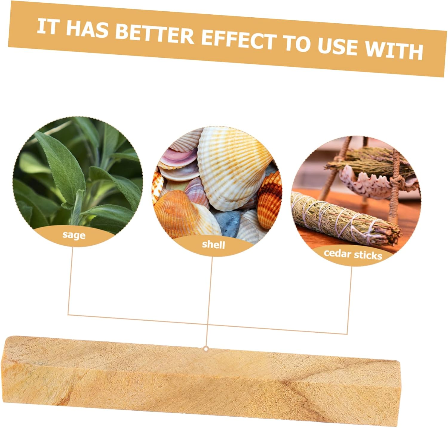 Yardenfun 5Pcs Santo Sticks Incense Stick Scent Stems Aromatherapy for Meditation image number 4