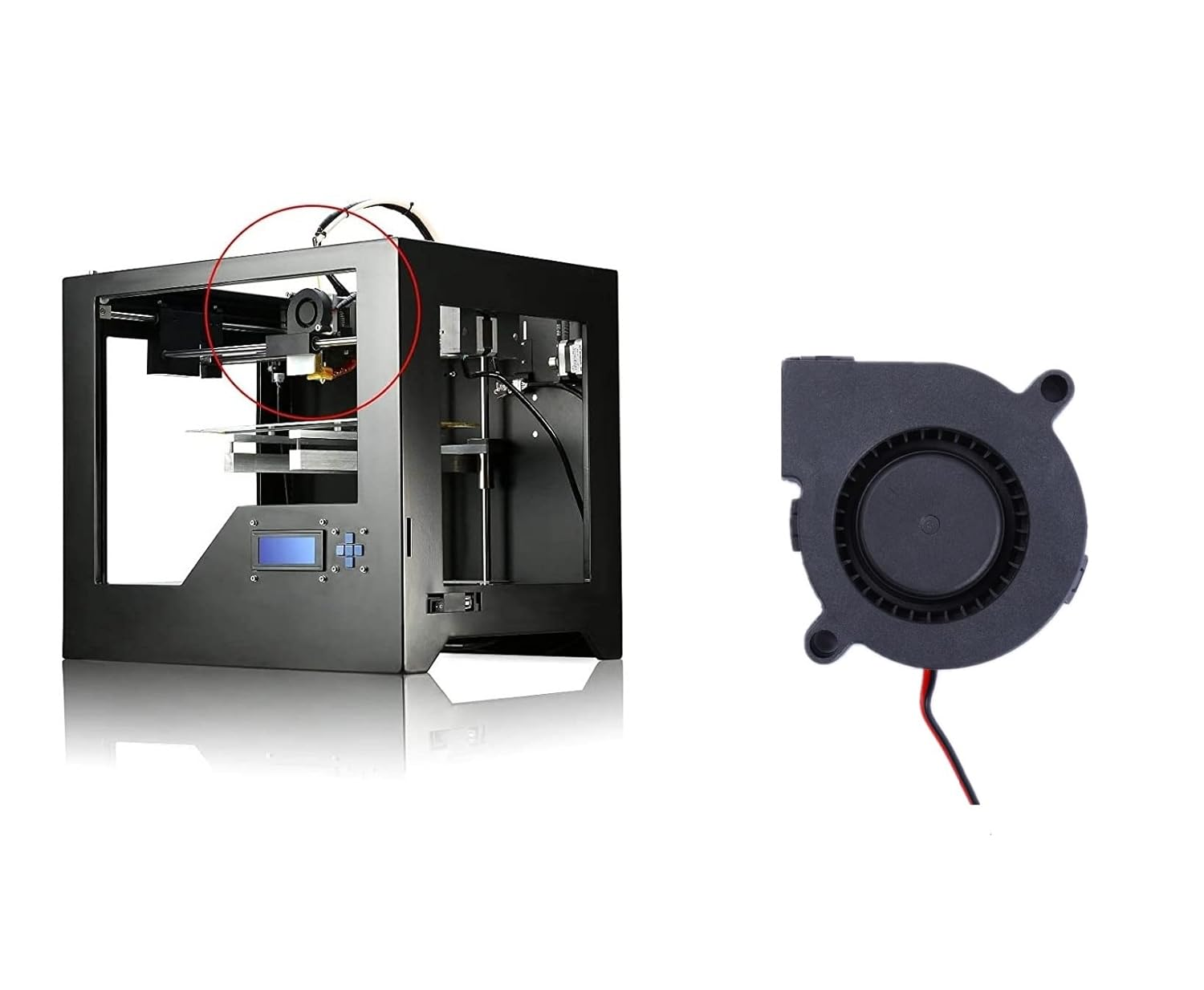 50Mm Blower Fan 12V 5015 Hydraulic Bearing 50Mm X 15Mm DC Brushless Cooling Turbo Fan for (2Pcs)