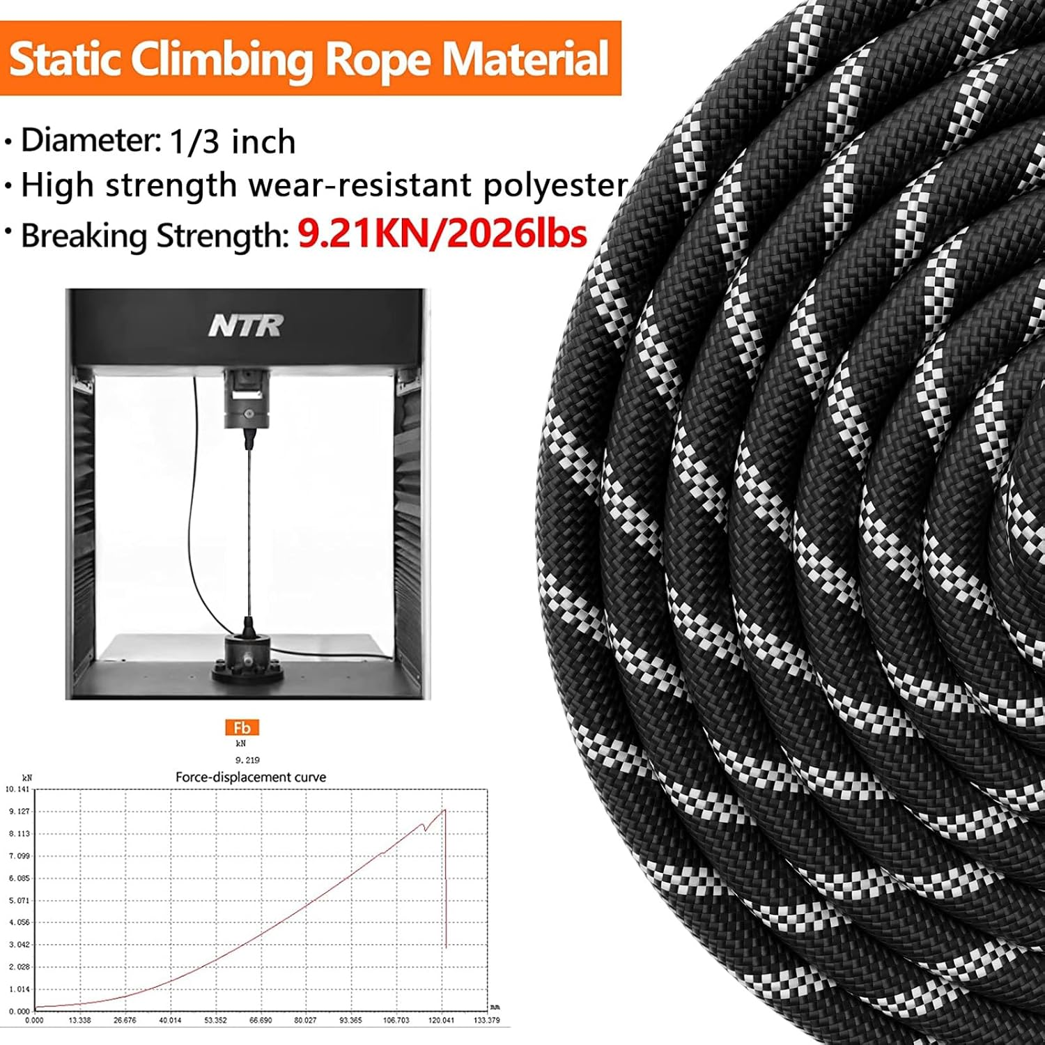 Training Leash for Dogs, 5M(15Ft) Strong Rope Long Line Dog Lead Leash with Soft Padded Handle and Heavy Duty Hook, Reflective Recall Training Leads for Large Medium Small Dog, Black image number 4