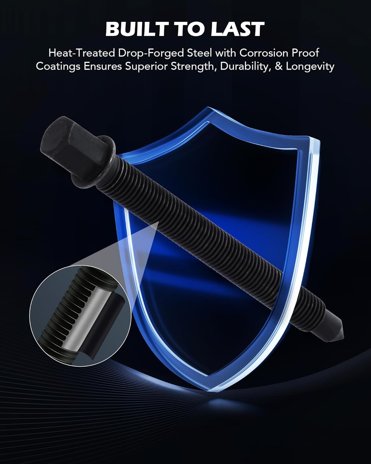 Orion Motor Tech Gear Puller Set, 3" 4" 6" 3 Jaw Puller Kit for Pulley Gear Bearing Flywheel Removal, Heavy Duty Pulley Puller with Reversible Jaws 3 Pcs Bearing Puller Tool Kit