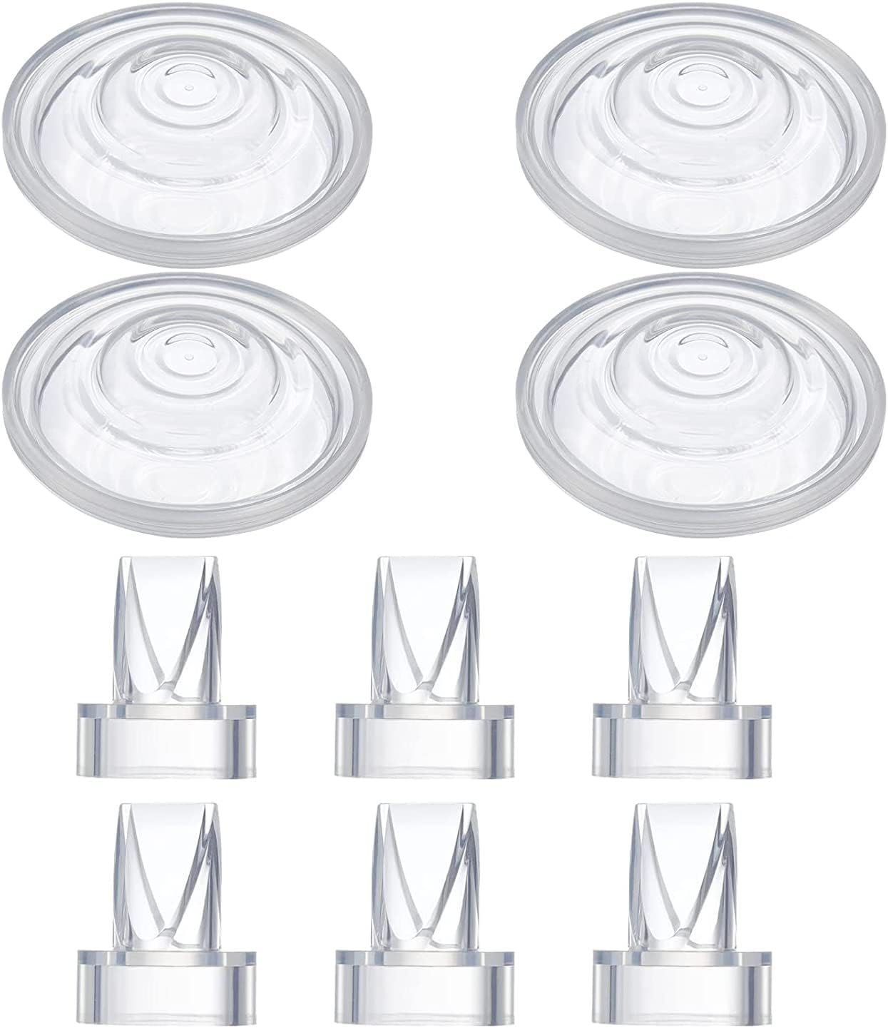 Duckbill Valve and Silicone Diaphragm,Compatible with Momcozys9/S12/S9Pro/S12Pro/Tsrete，Pump Parts/Accessories (10 Piece Set) image number 1