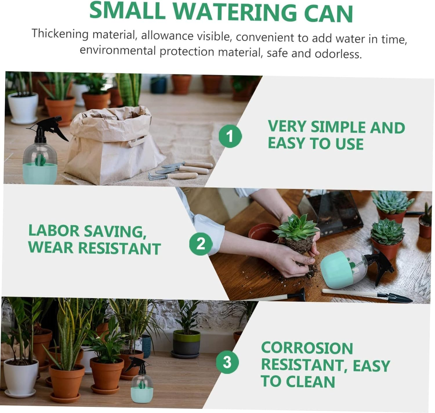 Yardenfun Versatile Watering Can Sprinkled Kettle Indoor Outdoor Plant Watering Tool image number 6