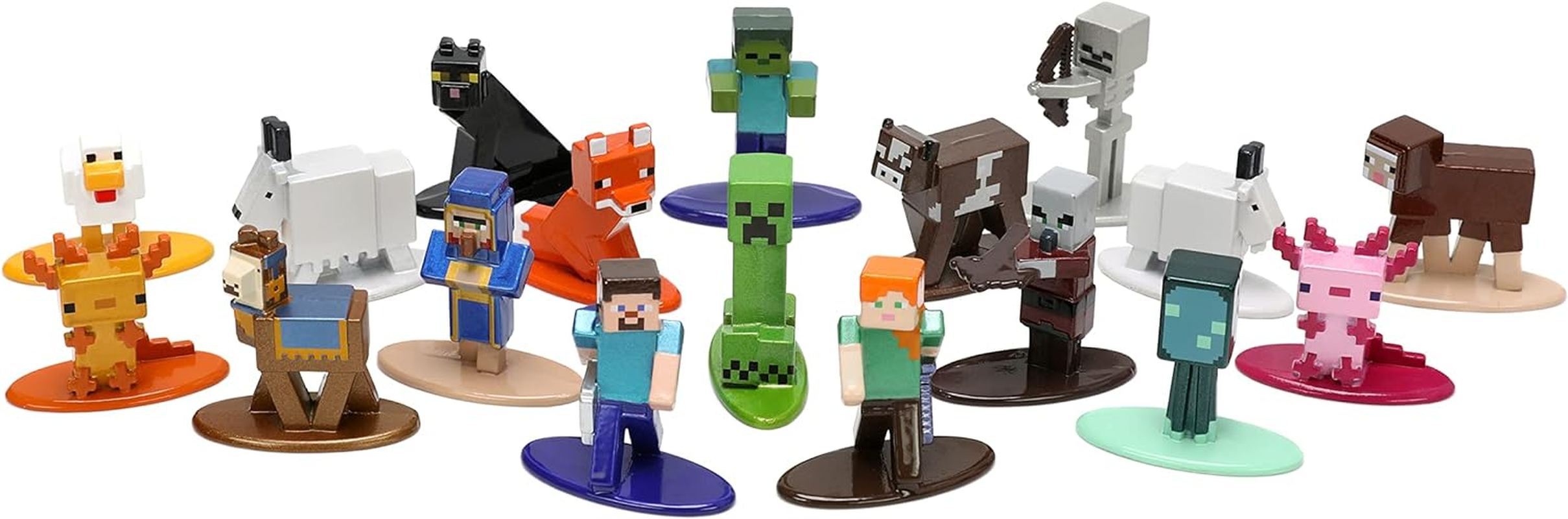 Minecraft Caves and Cliffs 1.65" 18-Pack Series 8 Die-Cast Figures, Toys for Kids and Adults - Multicolor image number 5
