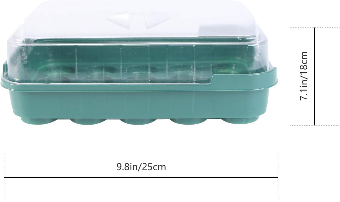 3 Sets Seedling Tray Hydroponic Grow Tray for Garden for Planting Seeds and Sprouting Kit