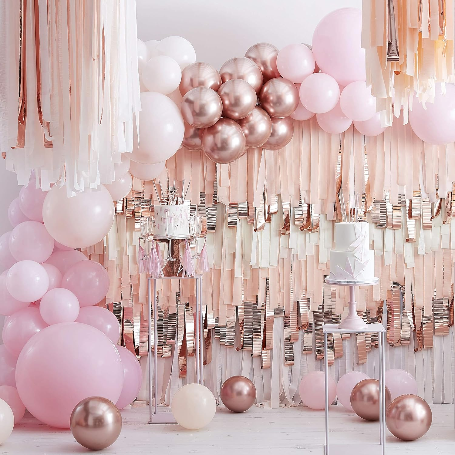 Ginger Ray Hello 21 Birthday Cake Topper, Rose Gold image number 1