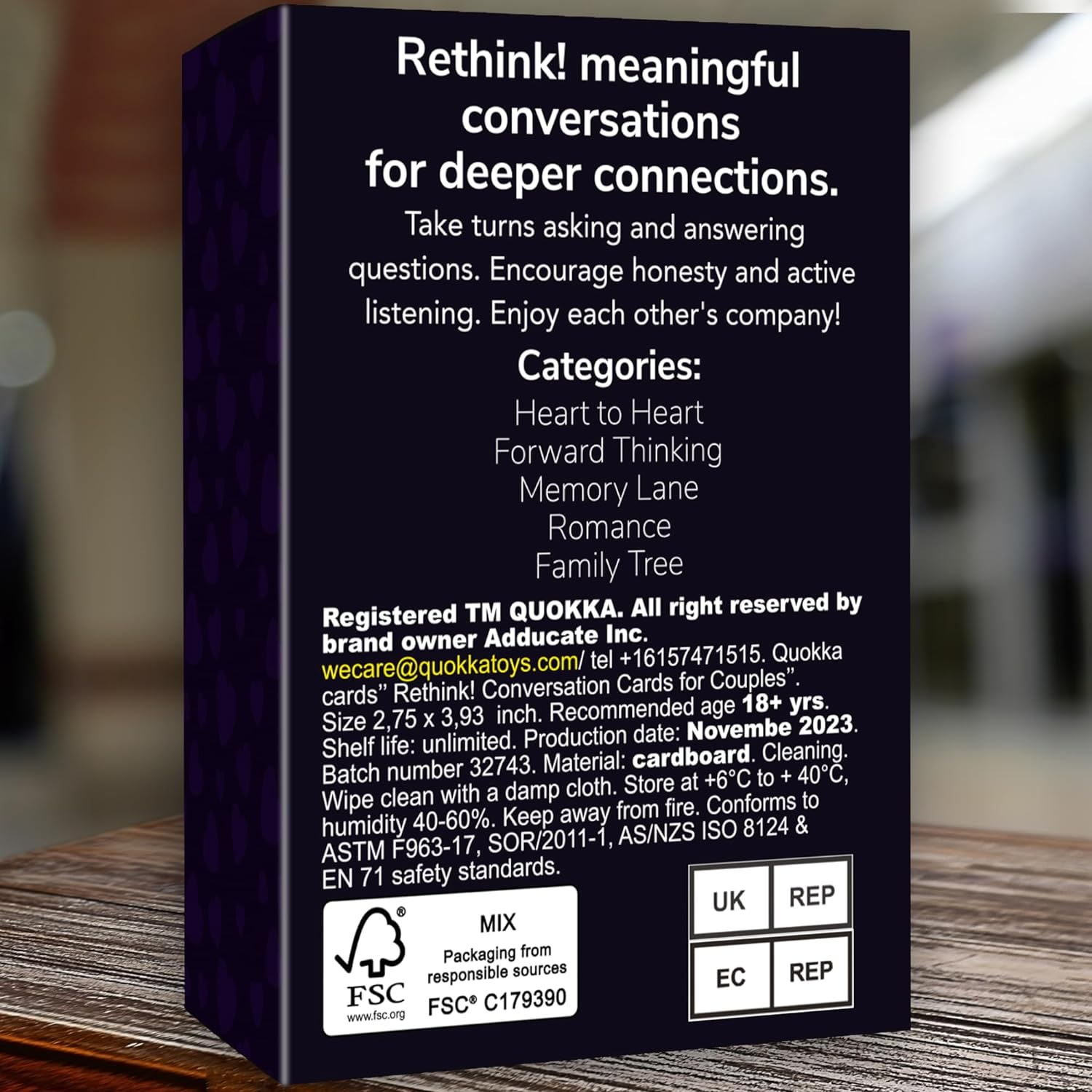 QUOKKA Conversation Cards for Couples Game - Know Me Better Questions for Couples - Wedding Gift | Relationship Connection - Date Night Cards for Married Husband & Wife image number 5