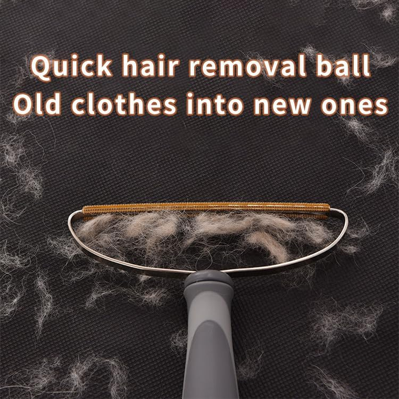 Pet Hair Remover, Dog Cat Hair Remover, Fur Removal Tool, Portable Carpet Scraper, Clothes Fuzz Rollers Hairball Shaver Brush for Carpets, Car Mat, Couch, Pet Bed, Furniture & Rug (Grey, One Size) image number 2