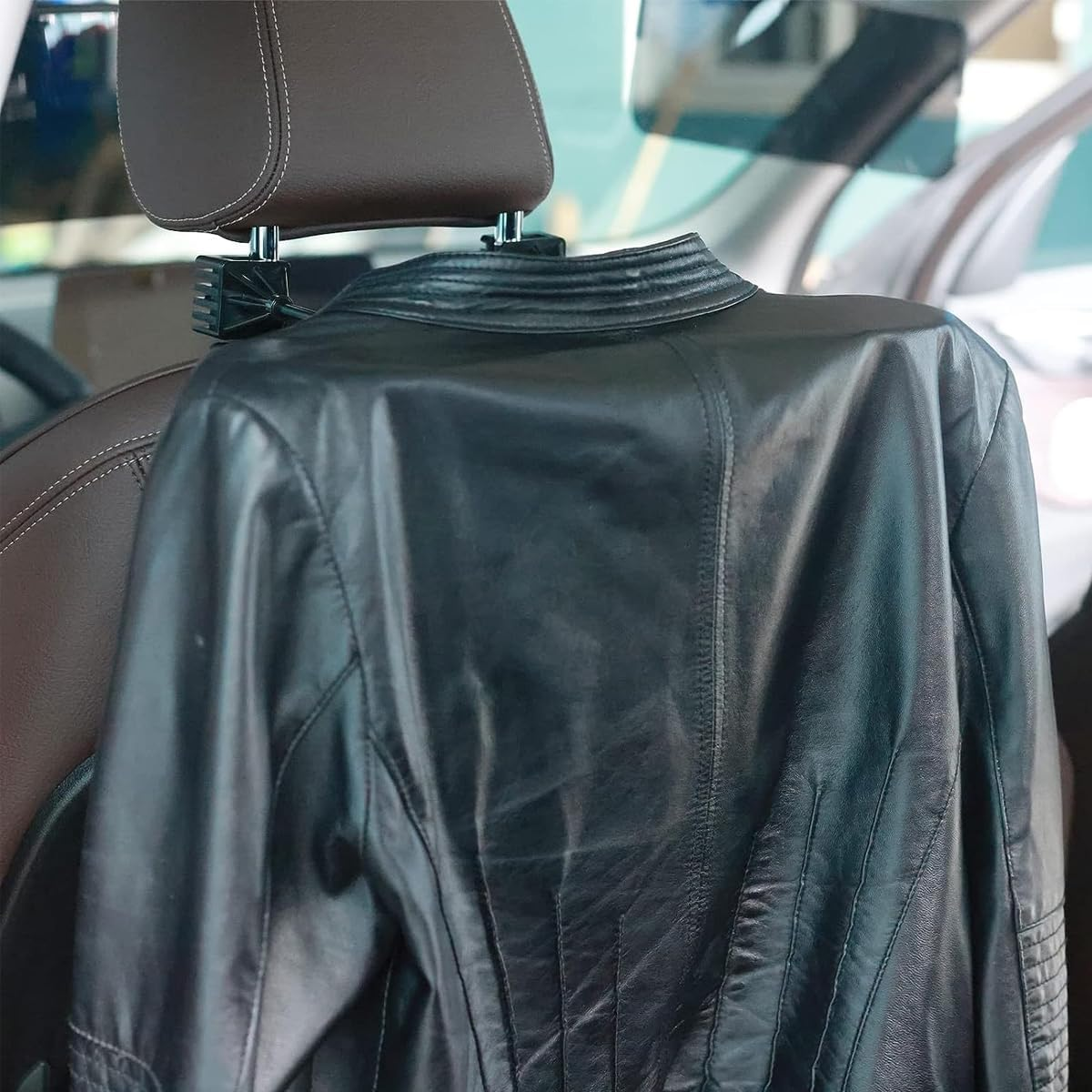 AIMALL Car Cowboy Hat Rack Holder, Stainless Steel Metal Storage Hanger for Hats and Caps, Vehicle Accessory, Adjustable Clamp, 14.17 X 5.9 X 8.66 Inches image number 6