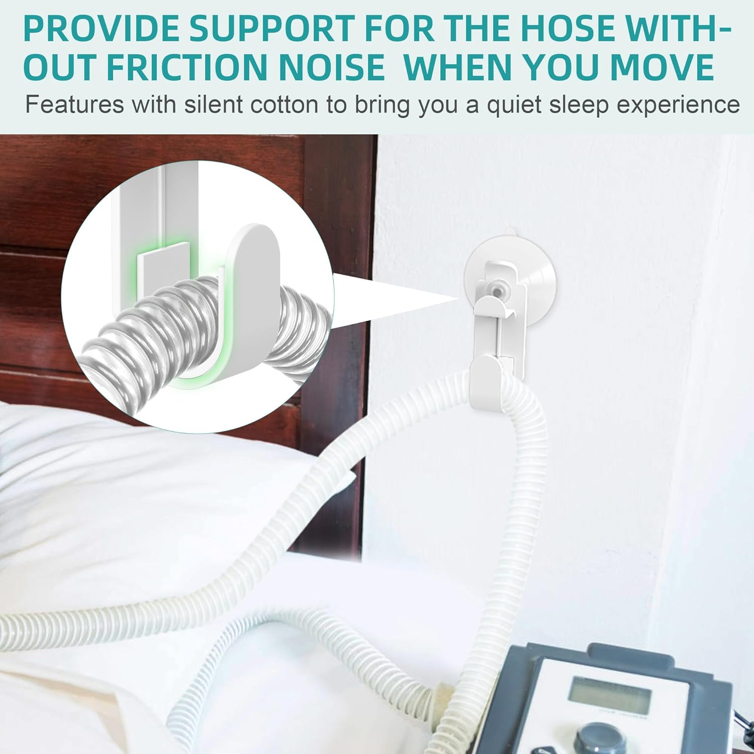 2 Packs Replacement Headgear for Airfit N20, Head Strap with Clips for N20, Including 2PCS Straps, 4PCS Clips and 2PCS Hose Holder, Great Value Supplies by Airsmart. image number 4