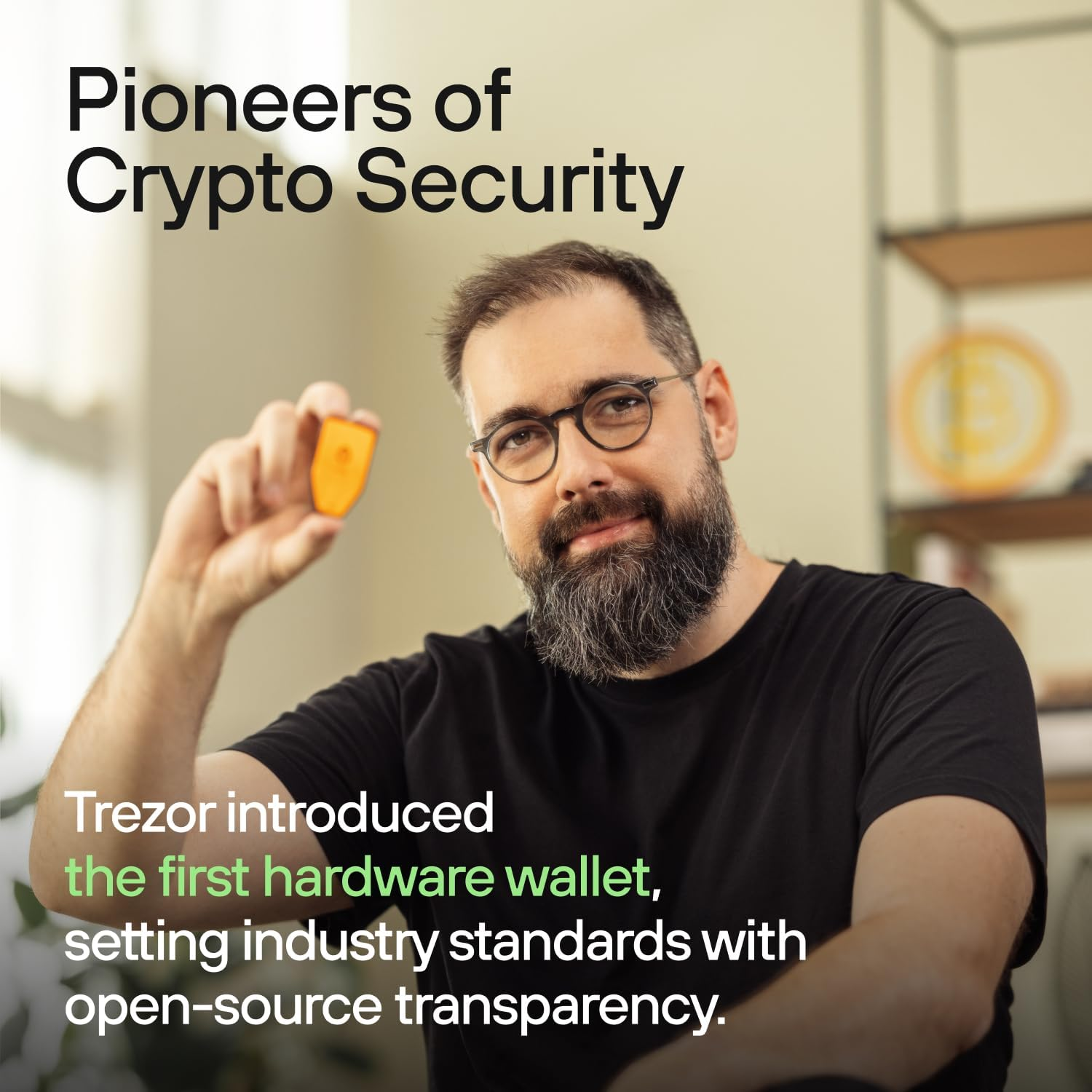Trezor Safe 3 - Passphrase & Secure Element Protected Crypto Hardware Wallet - Buy, Store, Manage Digital Assets Simply and Safely (Stellar Silver)