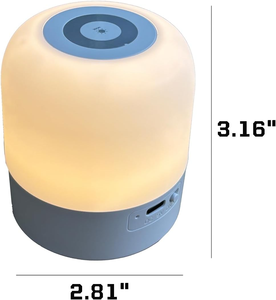 Portable Night Light Dimmable Baby Night Lights Night Lamp with Hanging Ring Lifefor Nursery, Camping, and Bedroom image number 1