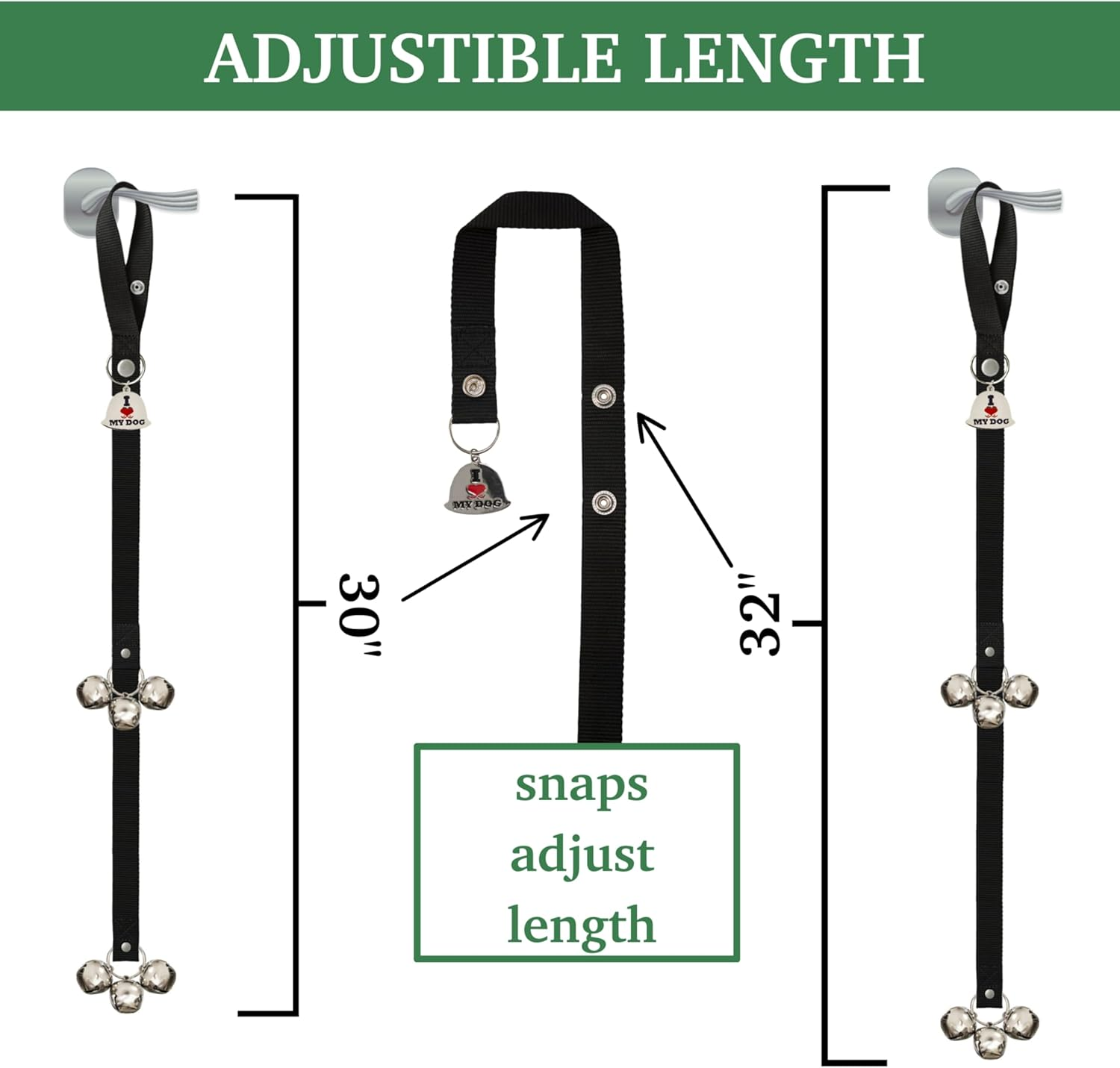 Caldwell'S Dog Potty Bell for Dogs to Ring to Go outside - the Original Dog Door Bell for Potty Training - Premium Quality Dog Training Tools & New Puppy Essentials image number 6