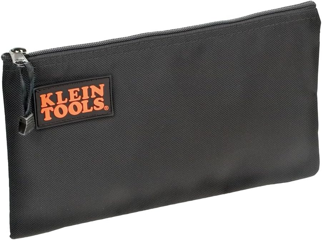 KLEIN TOOLS Cordura Nylon Tool Pouch Zipper Bag, Black image number 1