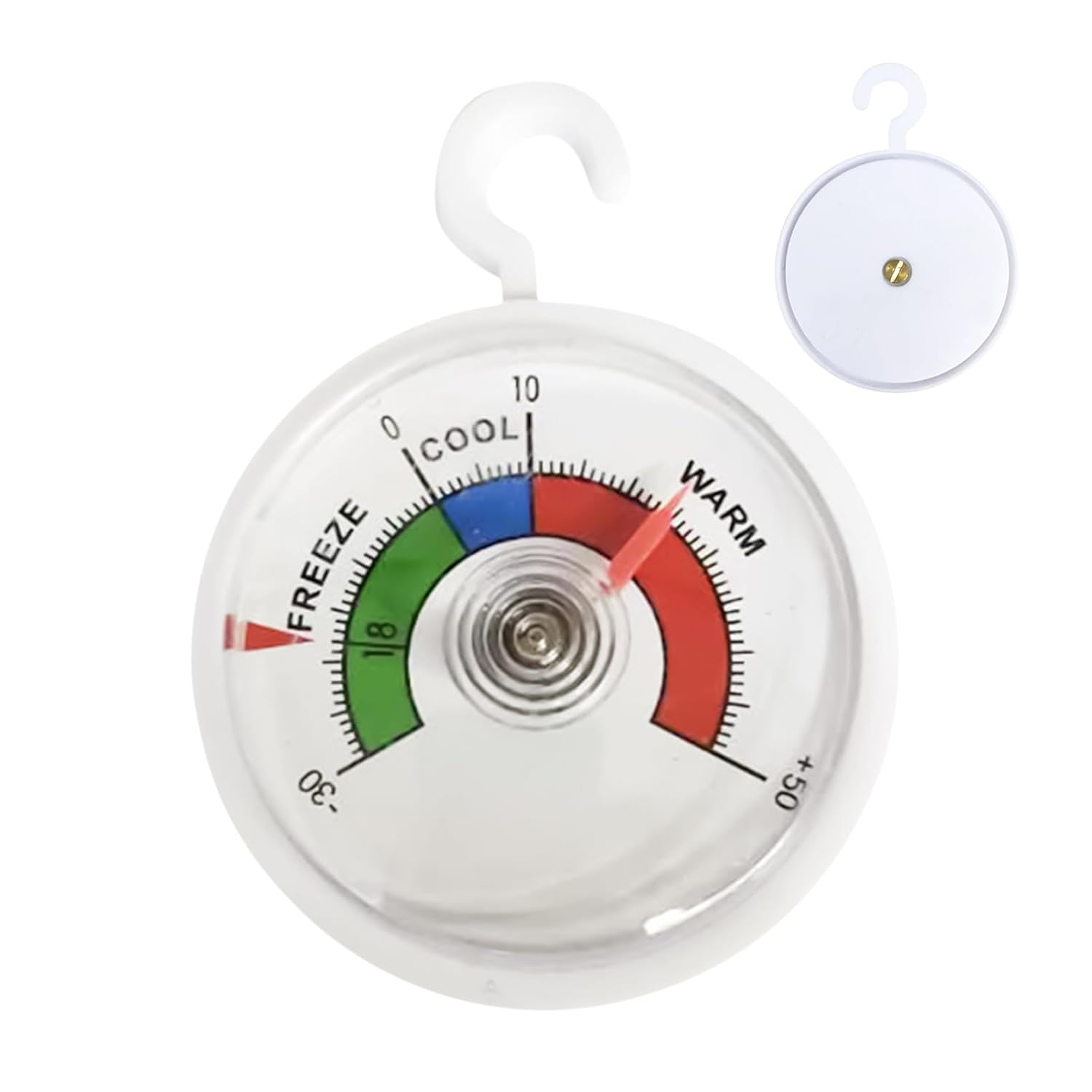 Temperature Gauge for Home | Precise Measuring Tool with Hook,Outdoor Temperature Gauge - for Patio Indoor Areas Home Office Warehouse Greenhouse image number 6