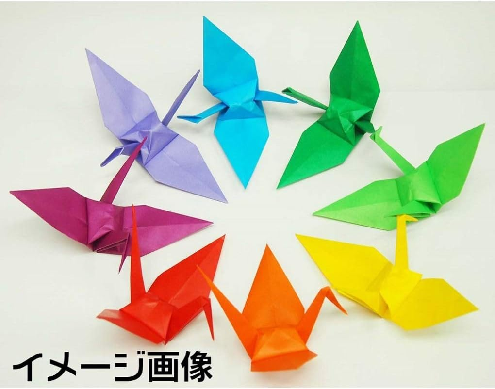 Toyo 065118 Origami Paper, Single-Sided Origami, Solid Color, 6.9 Inches (17.6 Cm) Square, Fluffy, 100 Sheets image number 5