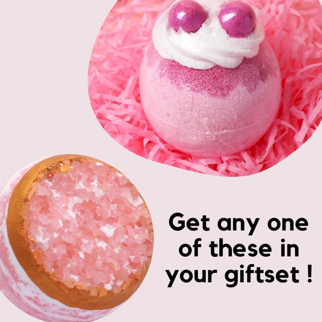 Luxury Gifts for Women with a Love Bath Bomb, Scented Candle, Shower Steamer, a Cute Towel Teddy, an Organic Oatmeal Soap, and a Greeting Card. Great for Birthday, New Year, or Any Occasion image number 6
