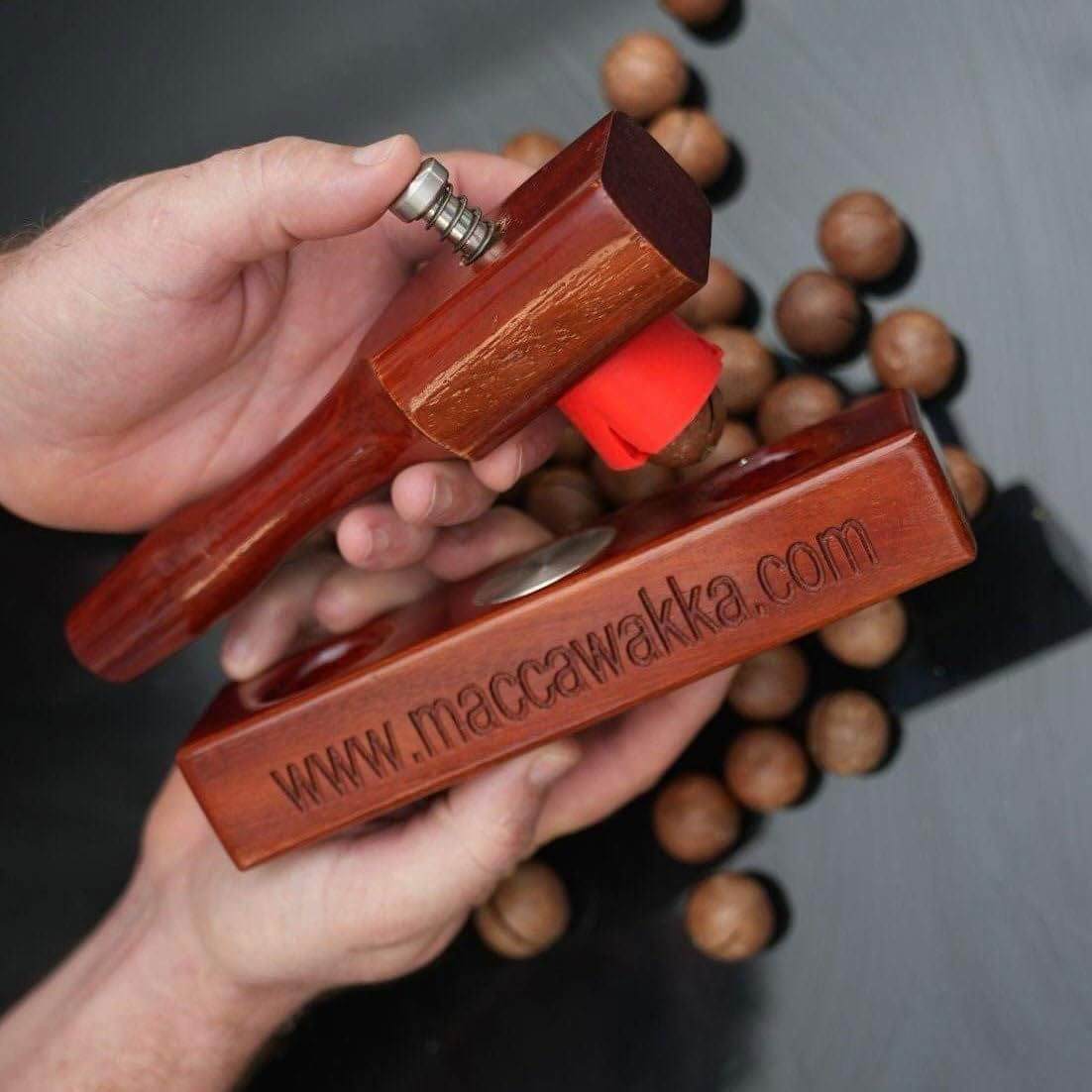 Nut Cracker - Eat Fresh Cracked Macadamia Nuts with Your New Maccawakka Nut Cracking Tool