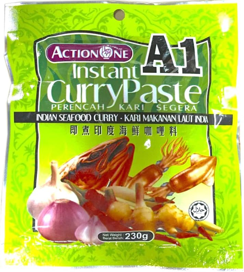 Action A1 Instant Indian Seafood Curry Paste 230 G