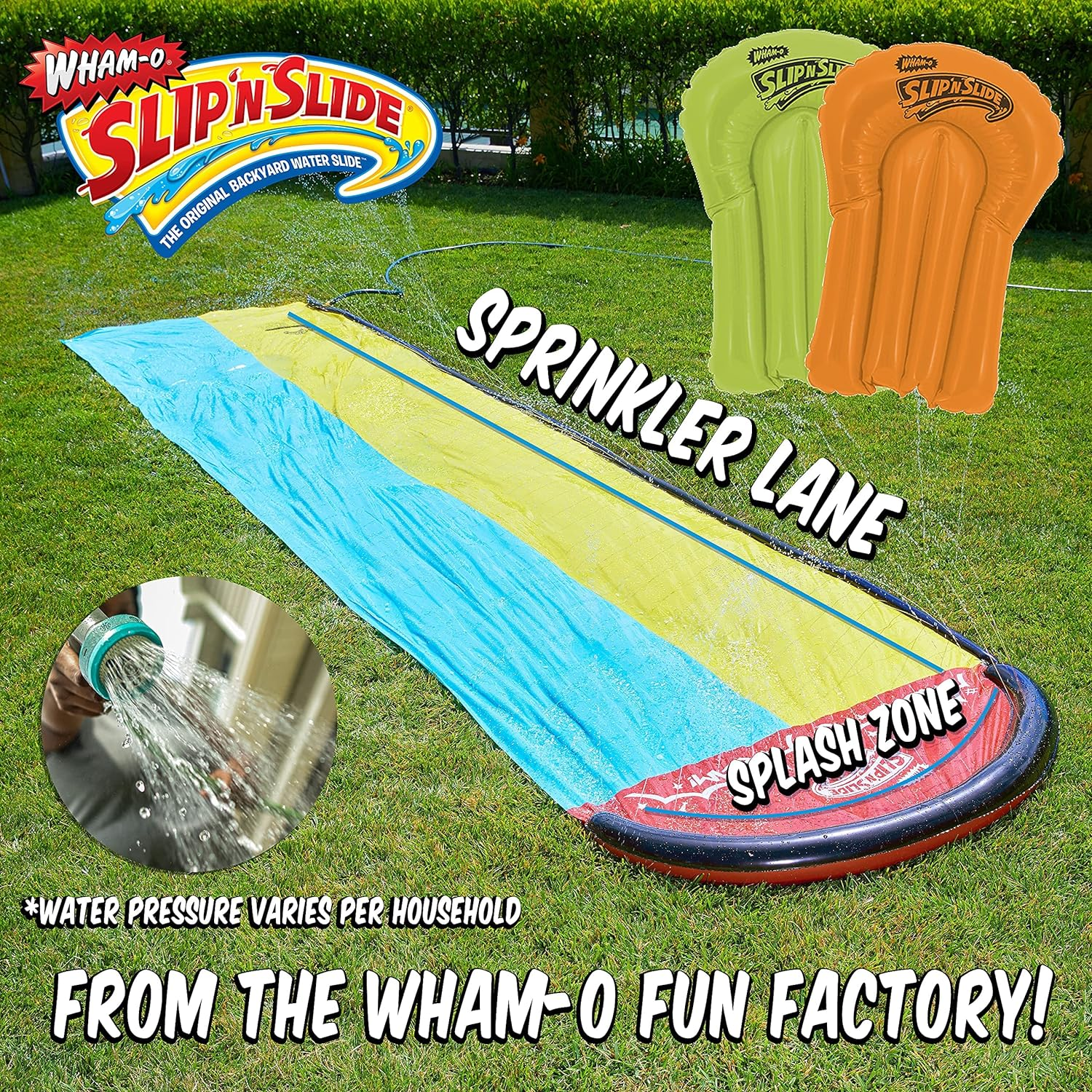 Wham-O Slip N Slide Wave Rider Double with 2 Slide Boogies image number 2