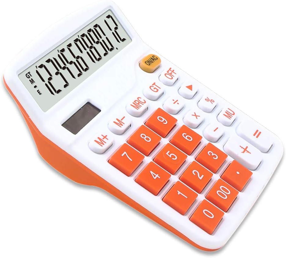 Mengshen Office Basic Calculator Solar Battery Dual Power Financial Dedicated Calculator 12 Digit Display Large Standard Function Desktop Business Calculator Multifunctional image number 6