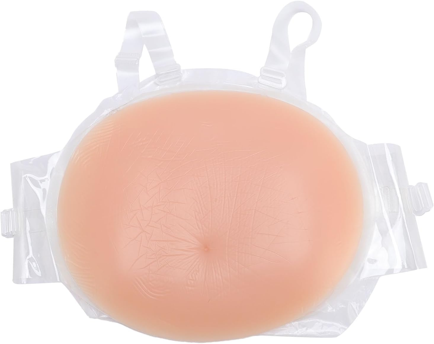 Fake Pregnant Belly, Silicone Fake Pregnancy Belly with Adjustable Strap, Artificial Prosthetic Baby Bump Costume, Tummy Photography Actor Performance Prop, Baby image number 2