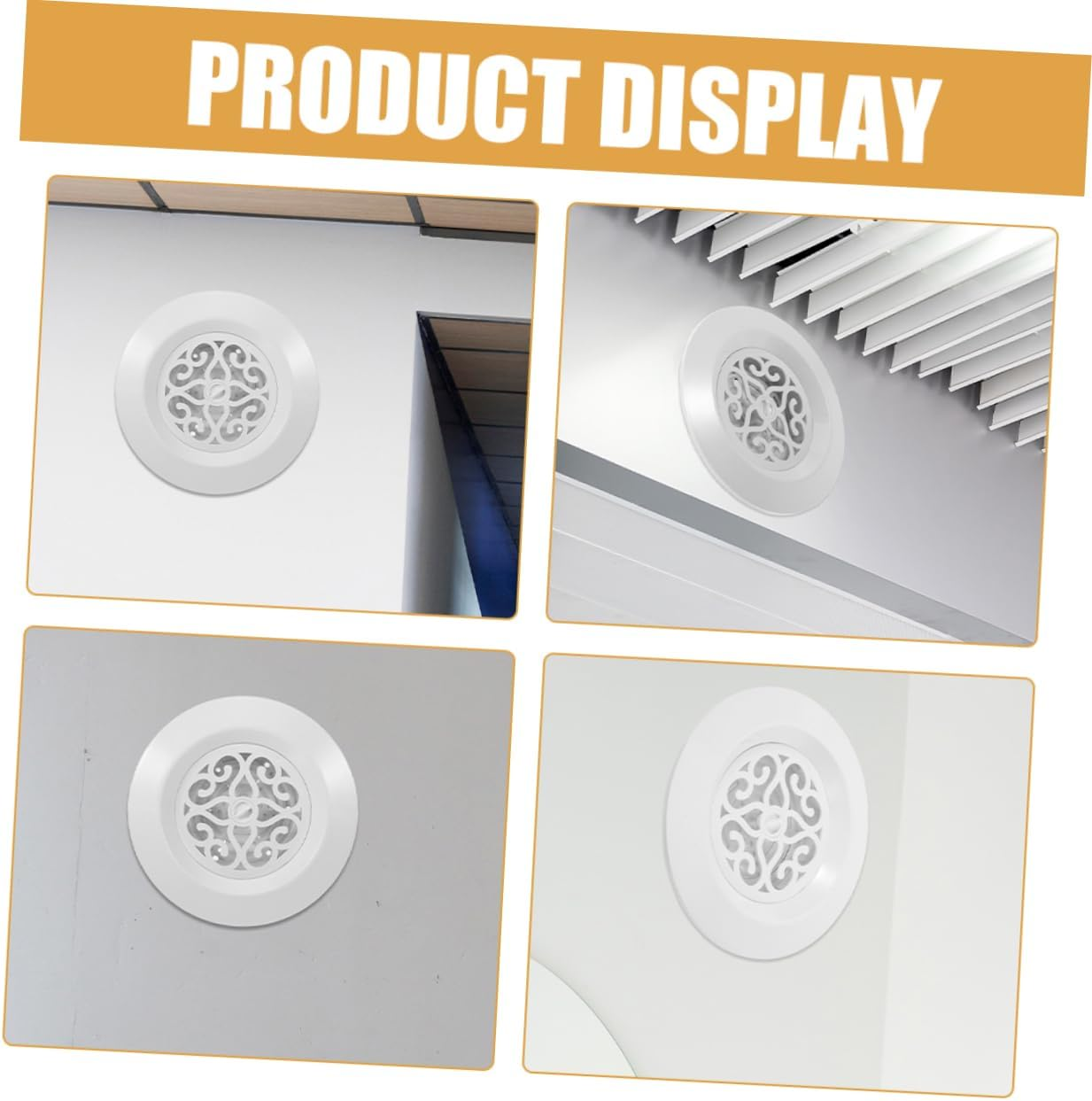 Round Soffit Vent Cover for Air Conditioner Airflow Diffuser for Living Room Sleek Design Easy Installation Construction