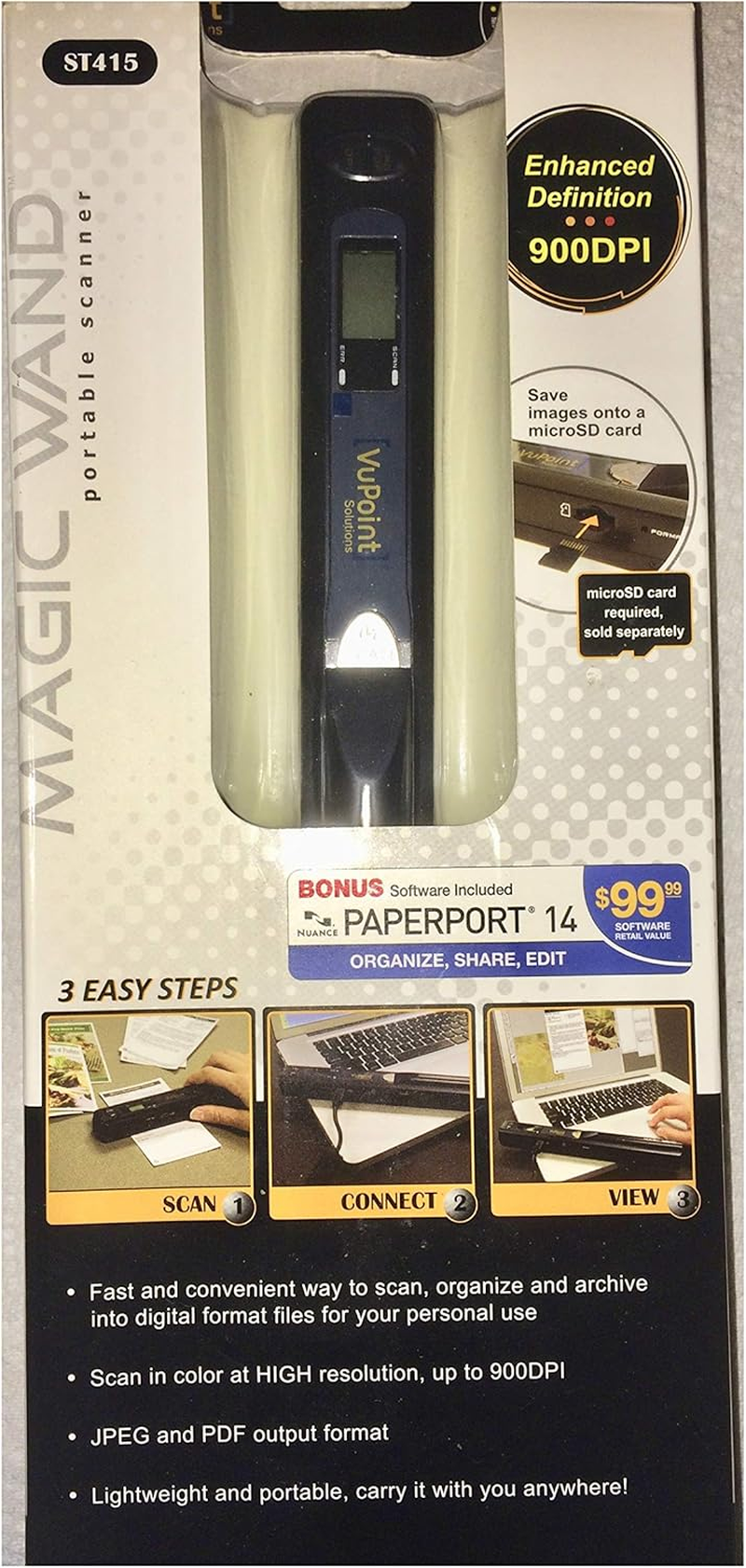 Vupoint Solutions Magic Wand Portable Scanner (PDS-ST415-VP) image number 2