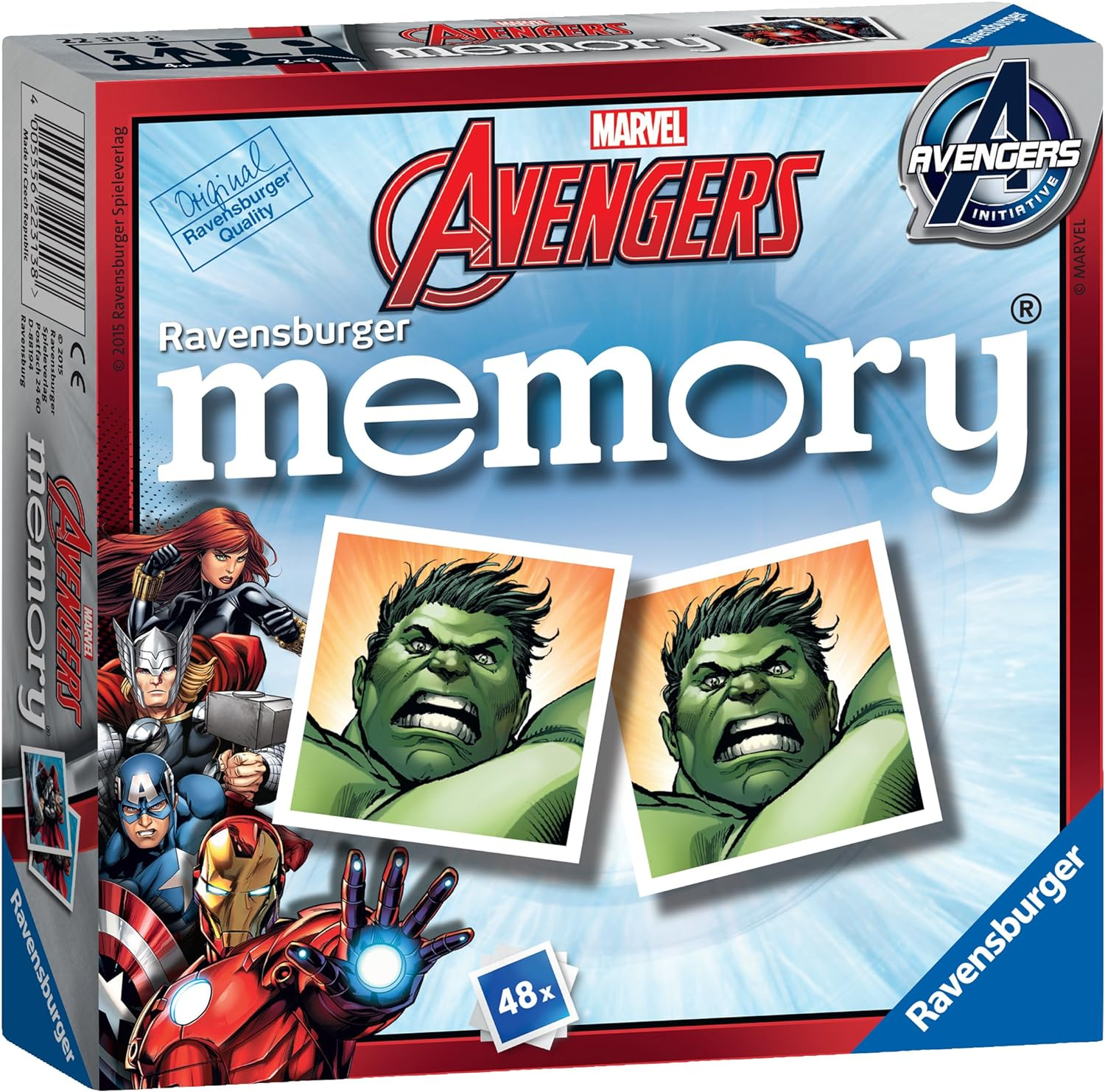 Ravensburger Marvel Avengers Mini Memory Game - Matching Picture Snap Pairs Game for Kids Age 3 Years and up - Hulk, Thor, Iron Man & More image number 4