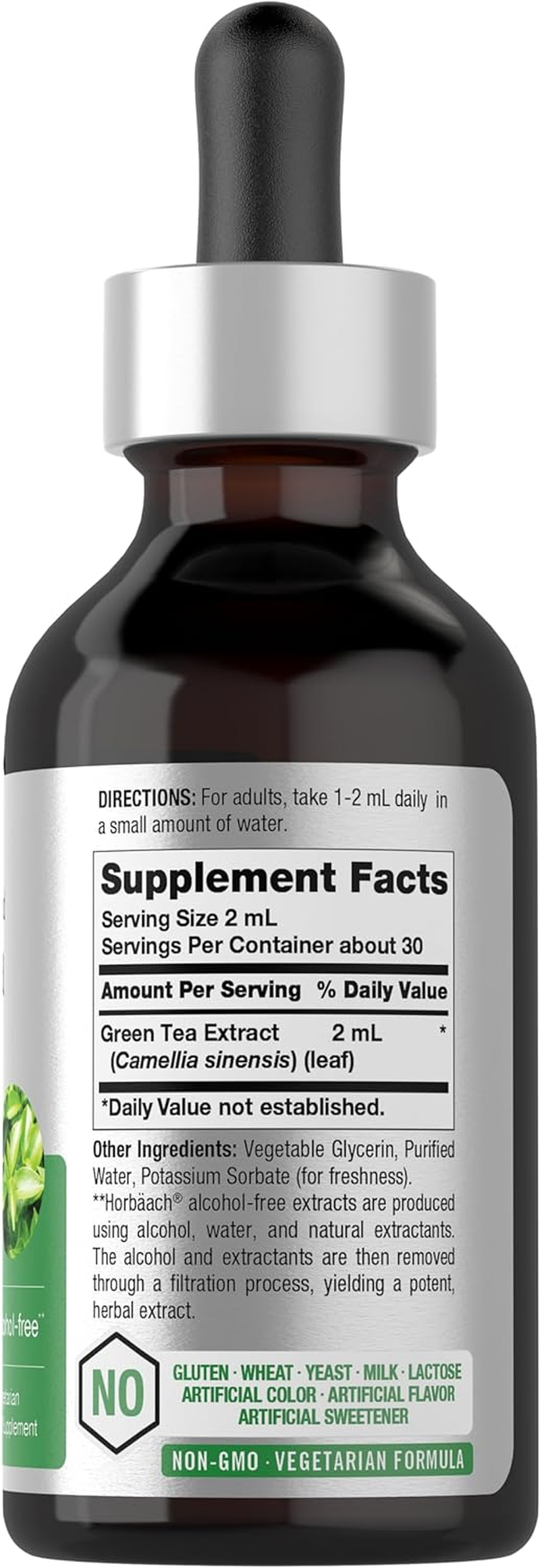 Green Tea Extract | 2 Fl Oz | Super Concentrated Liquid Supplement | Alcohol Free, Vegetarian, Non-Gmo, Gluten Free | by Horbaach image number 4
