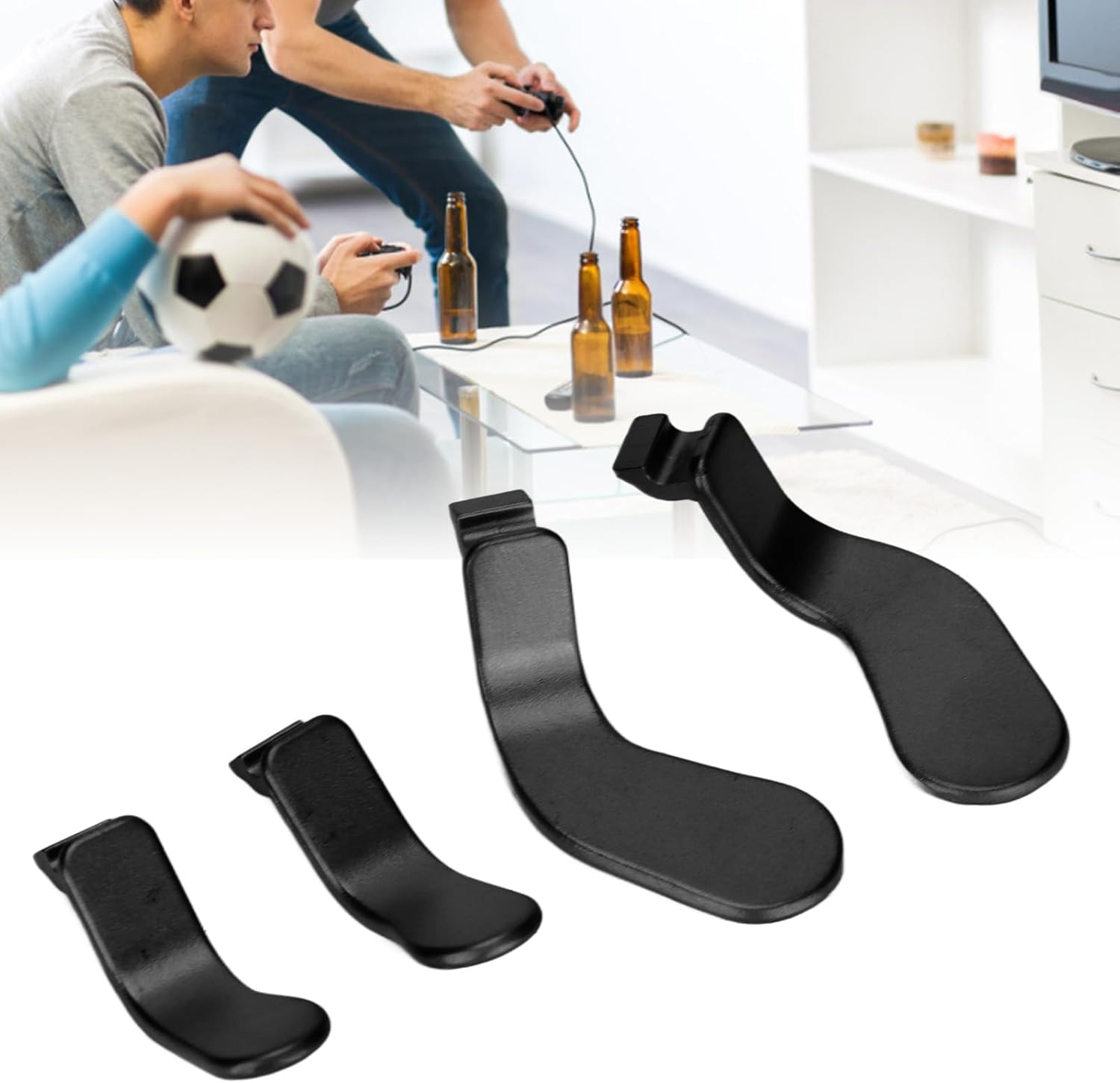 For Elite Controller Paddles, Metal Stainless Steel Replacement Parts Interchangeable Paddles for One Controller Series 2 Model 1797 (4 Pcs) (Purple)