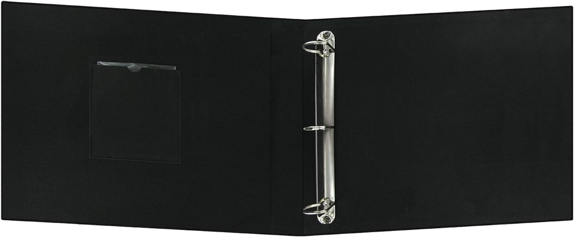 12X12 Fabric Frame 3-Ring Binder Scrapbook, Black image number 4