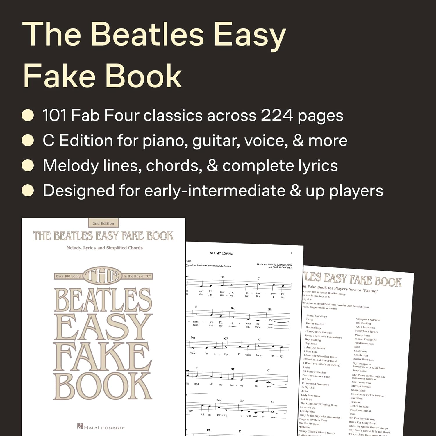 BEATLES EASY FAKE BOOK 2ND EDITION image number 1