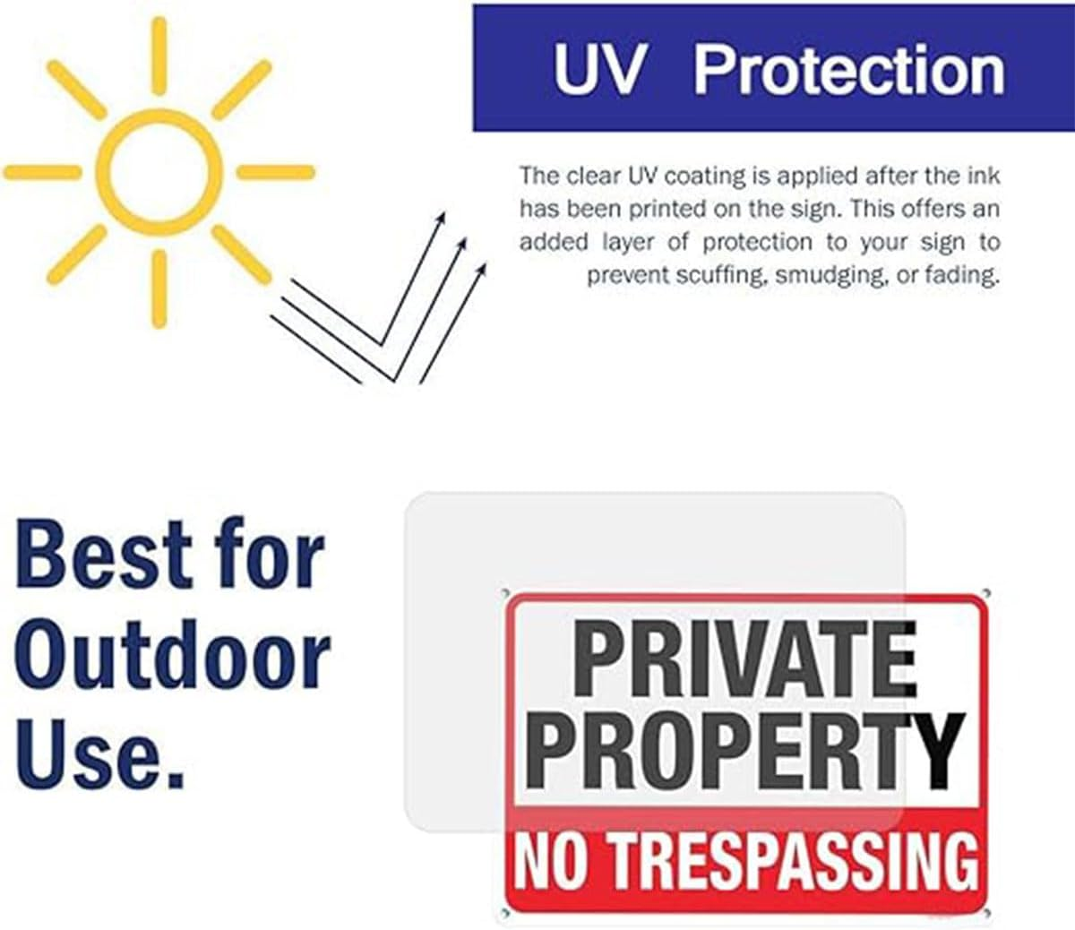 AIMALL 4PCS Metal Warning Camera Signs Reflective Outdoor Security Signs 9.8 X 13.8 Inch UV Protected Weatherproof Durable Aluminum Safety Signs for Home and Business Use image number 2