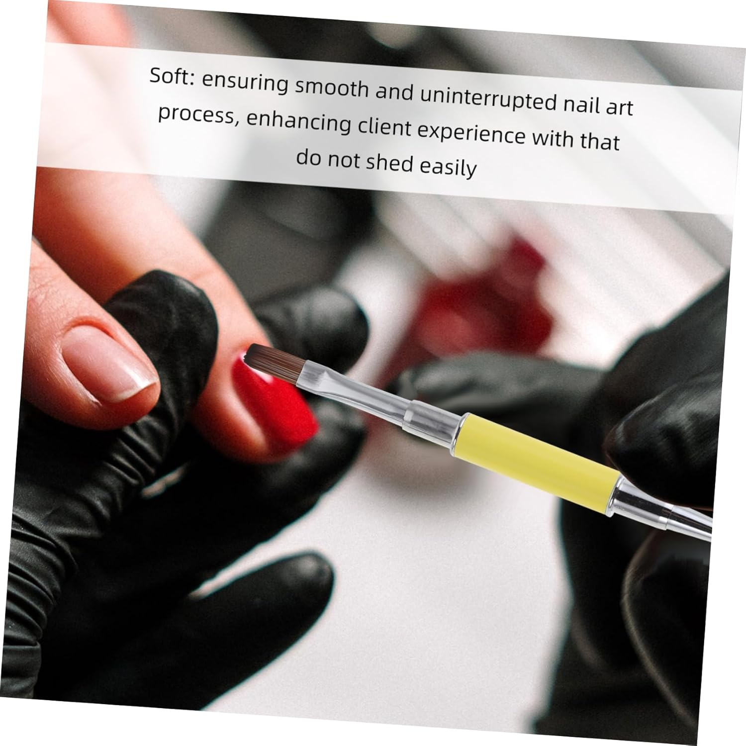 Gatuida 3Pcs Dual Ended Nail Art Brush for Salon and Personal Use and Sculpting Pens for Precise Drawing and Nail Design for Smooth Application and Easy Cleaning image number 1