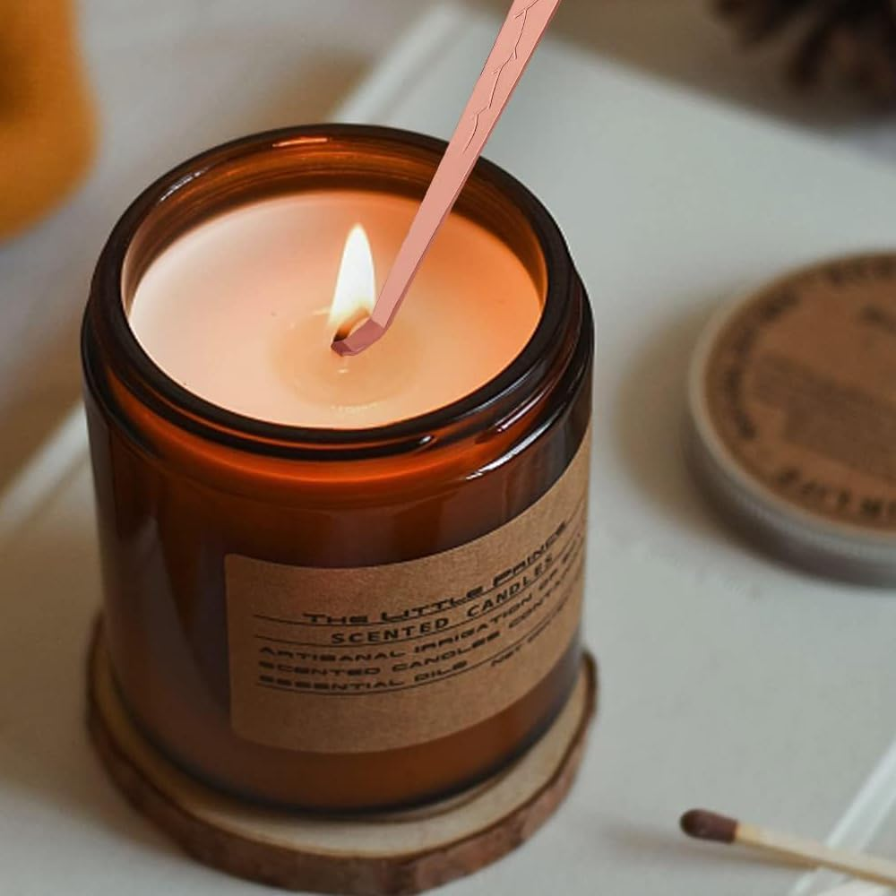 Candle Wick Cutter, Candle Accessory Set 3 in 1 Candle Wick Trimmer Scissors,Candle Snuffer,Candle Dipper,Candle Care Set, Candle Wick Trimmer, Candle Cutter Wick,Candle Wick Clipper Trimmers, Set A image number 2