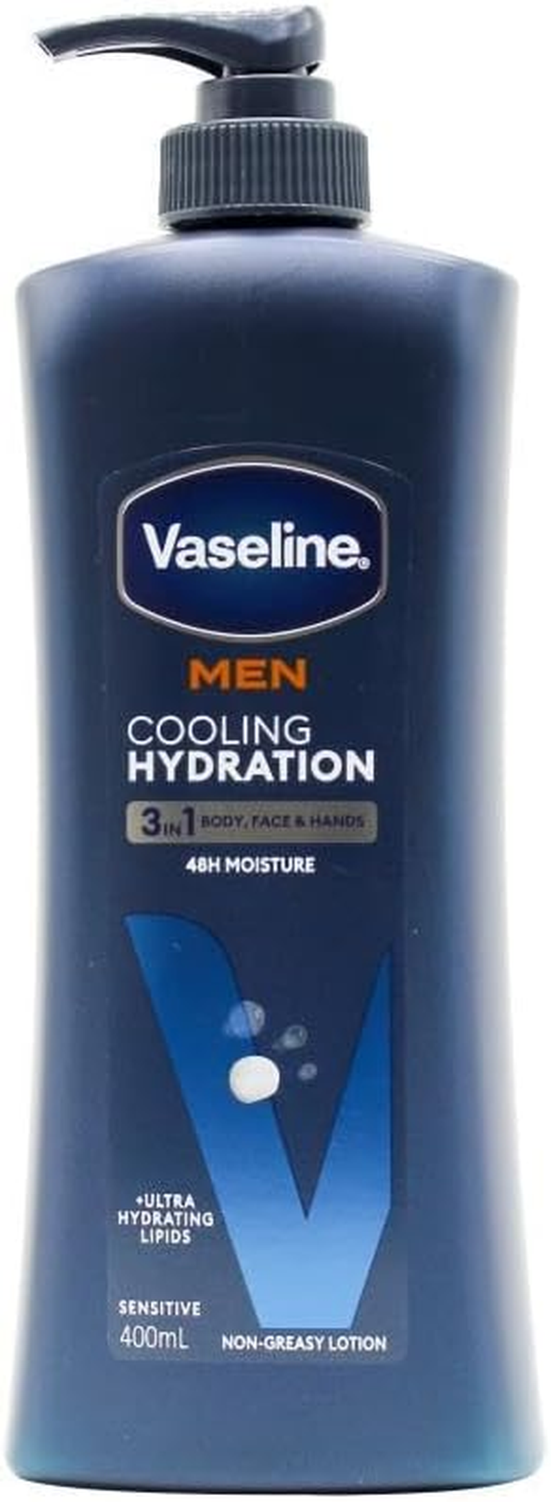 Vaseline Men'S Cooling Hydration 3 in 1 Body, Face and Hands Lotion 400 Ml
