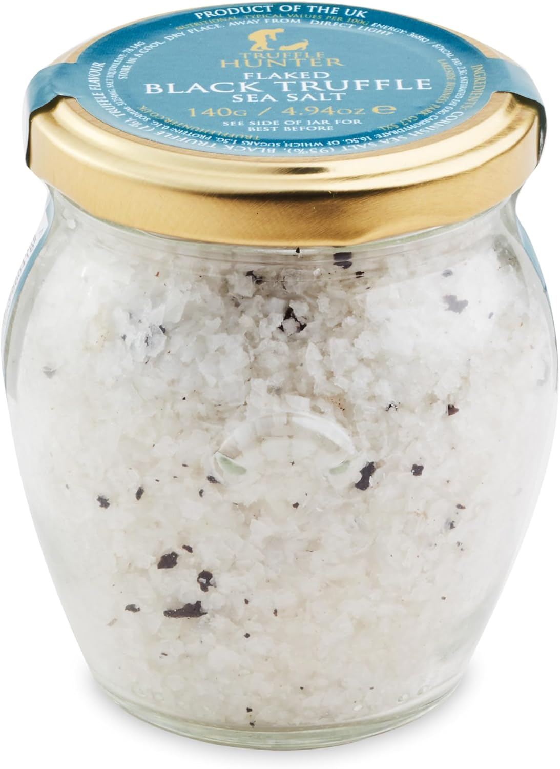 Trufflehunter - Flaked Black Truffle Cornish Sea Salt - Sea Salt Seasoning - 140G image number 4