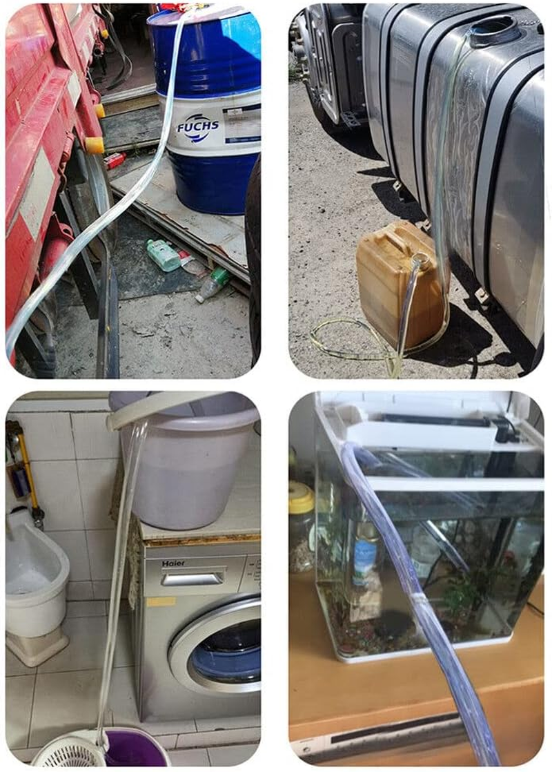 2X 2M SELF Priming Copper Siphon Syphon JIGGLER Hose for Fuel Oil Water image number 4