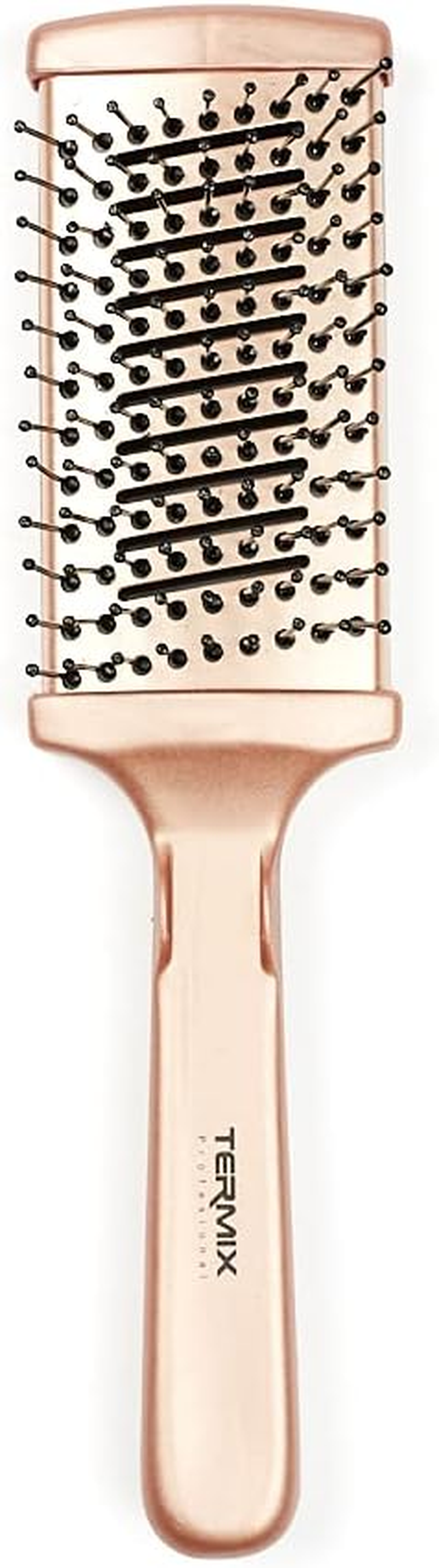 Termix Professional Gold Rose Large Thermal Flat Brush for Detangling and Smoothing, Ceramic Technology for Quick Drying, Intense Shine and Ergonomic Design, Limited Edition