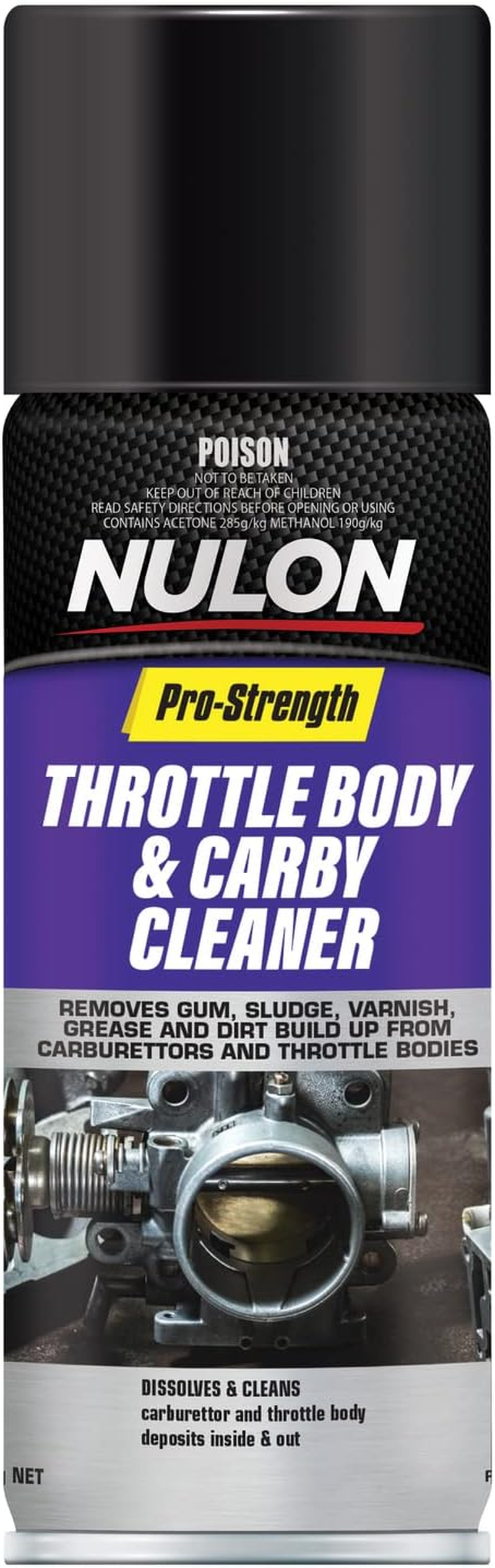Nulon Pro-Strength Throttle Body and Carby Cleaner 400 G