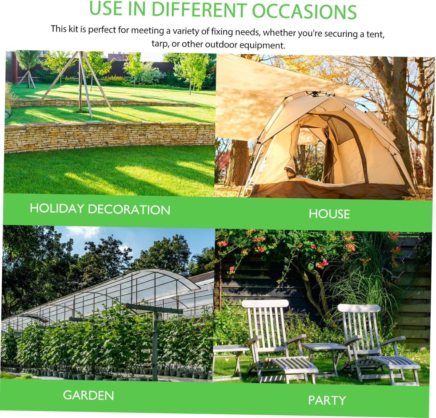 Sosoport Ground Nail Hook Combination Garden Stake Pins Heavy Duty Stainless Steel Landscape Fabric Stakes for Outdoor Landscaping image number 4