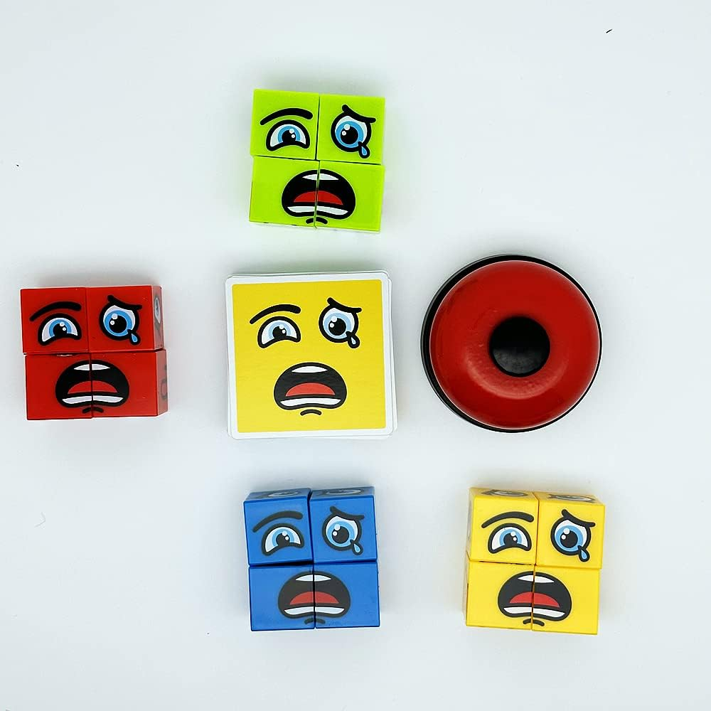 Face Change Cube Game Expression Matching Puzzle Board Game Interactive Family Game image number 1