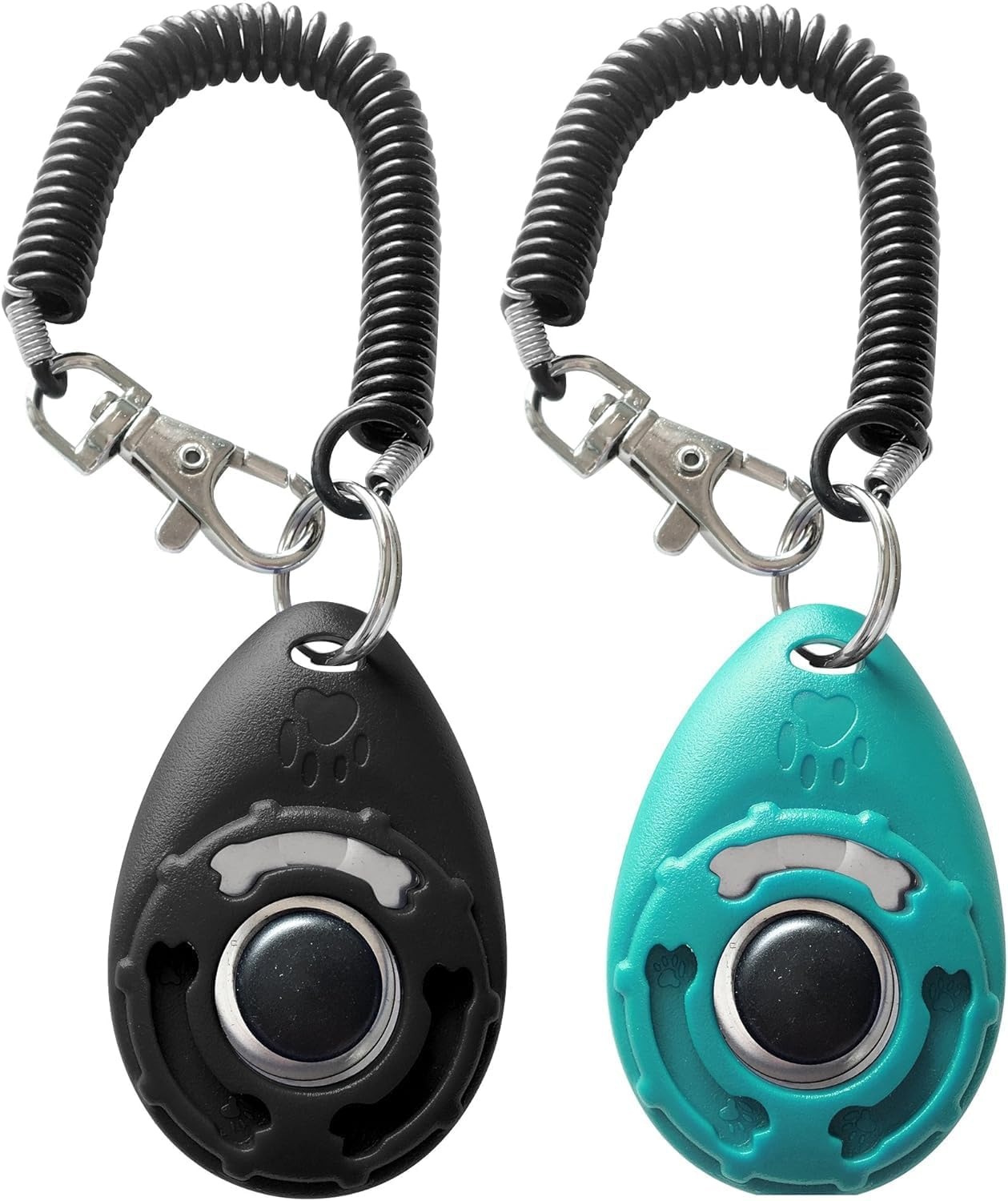 Pet Training Clicker with Wrist Strap - Dog Training Clickers (New Black + Blue) image number 6