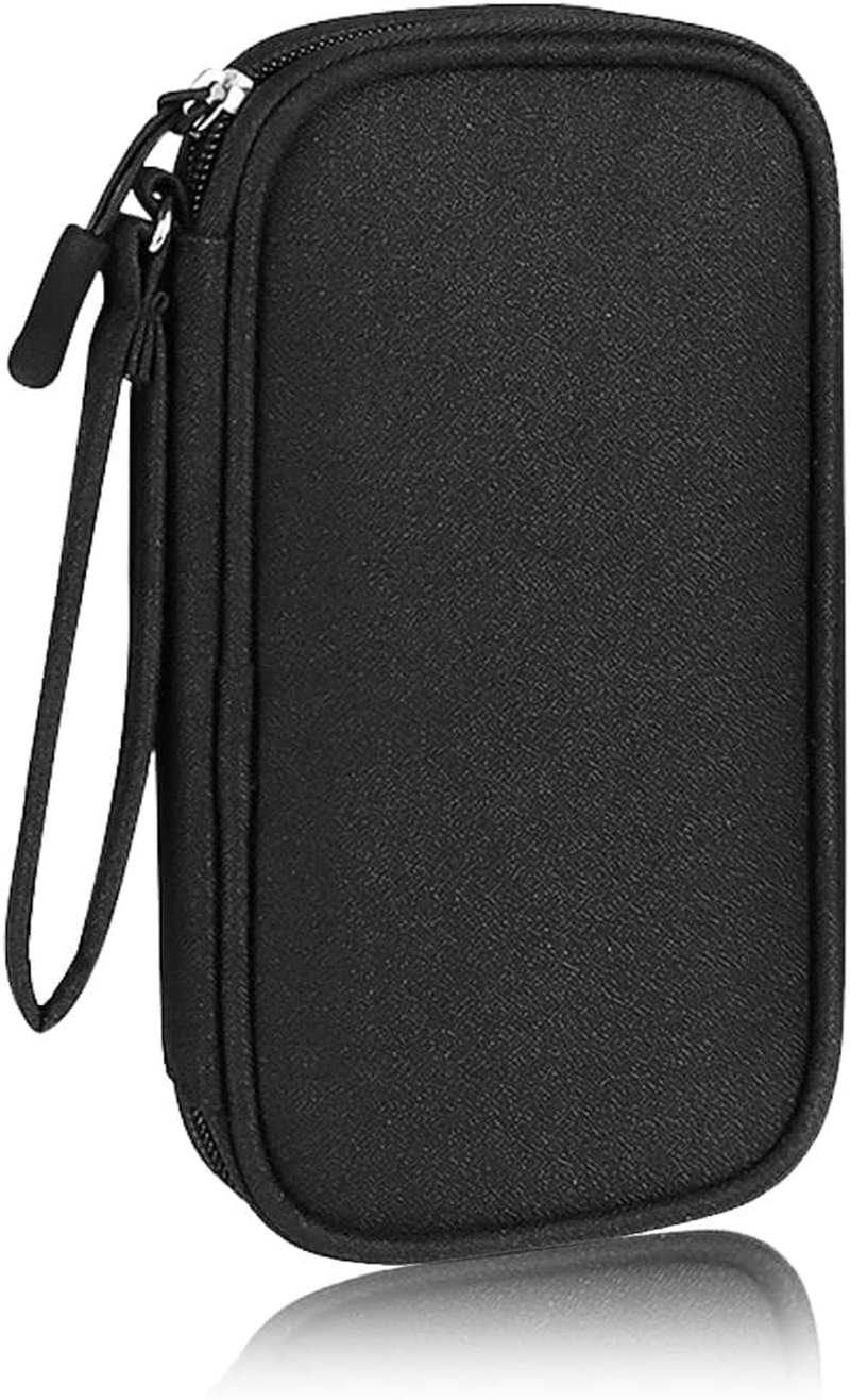 Electronics Organizer Bag Pouch Cable Charger Organizer Travel Shockproof Cord Carrying Case for Earphone Powerbank USB Hard Drive SD Card (