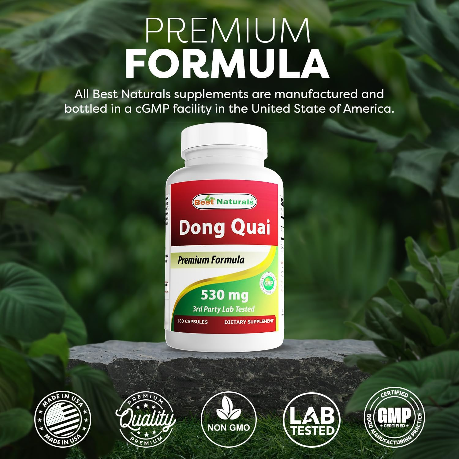 Best Naturals Dong Quai 530 Mg 180 Capsules