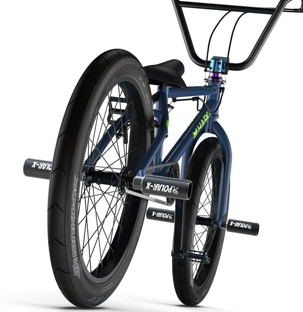 Volo Polar-X Bike Pegs BMX Accessories 3/8 Inch Solid Axles Rear Front Foot Resting Street Stunt Aluminum Alloy Non-Slip Light Weight Bicycle Kids Cycling Scooter image number 2